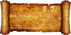 But Tilla névjegykártya